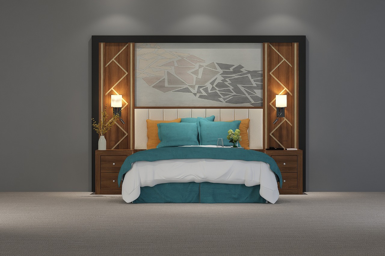 تجهيز غرف فنادق كراسي مريحة لغرف الفنادق وحدة تلفزيون فندقية جودة المواد الخام للمفروشات